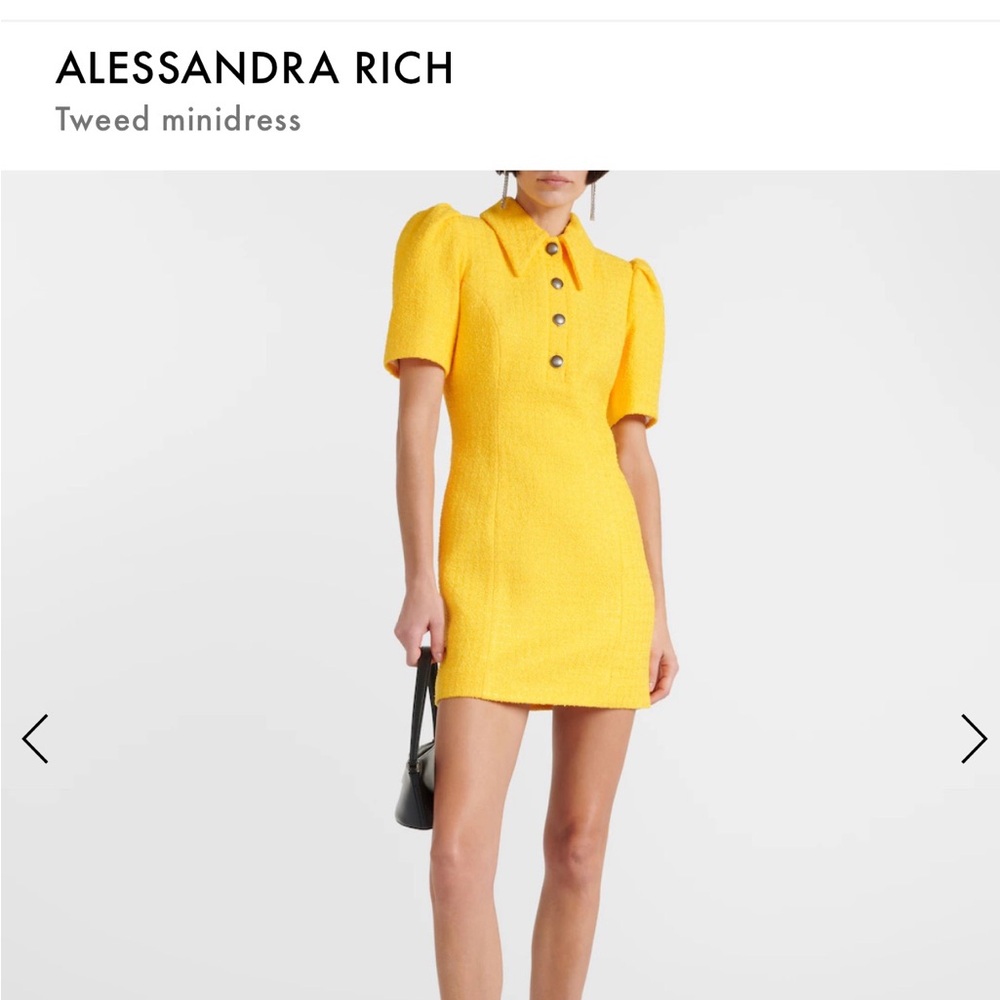 Alessandra Rich Tweed Mini Dress